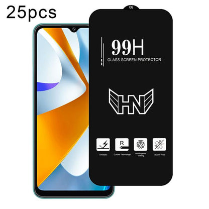 25 PCS/Pack High Aluminum Large Arc Full Screen Tempered Glass Film, For Xiaomi Poco X8 Pro Max 5G, For Xiaomi Poco X8 Pro 5G, For Xiaomi Poco C85 5G / 4G, For Xiaomi Poco M7 4G 171mm, For Xiaomi Poco M7 Plus 5G, For Xiaomi 15T Pro 5G, For Xiaomi 15T 5...
