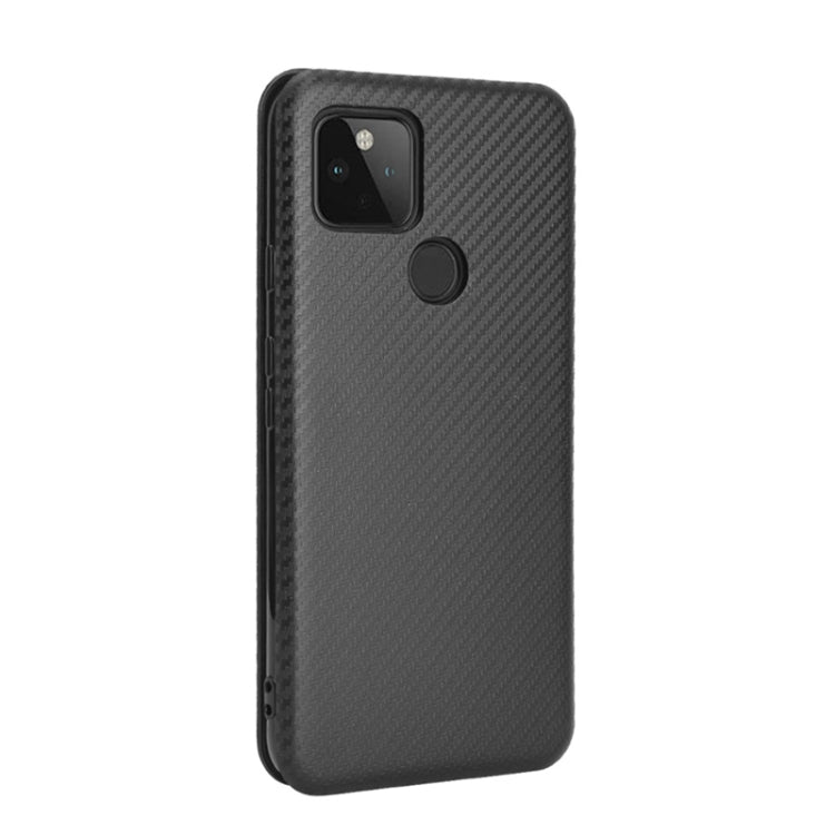 Black carbon-fiber texture phone case with cutouts for camera and fingerprint