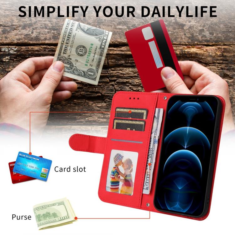 Skin Feel Life Tree Metal Button Leather Phone Case, For Motorola Edge 50 Ultra / X50 Ultra, For Motorola Edge 50 Fusion