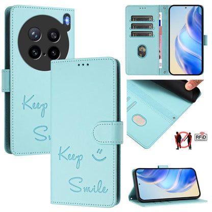 Smile Embossing RFID Leather Phone Case, For vivo X300 FE / S50 Pro mini 5G, For vivo X300s, For vivo Y21 5G 2026 / vivo Y05 4G, For vivo V70 FE 5G, For vivo X300 Ultra, For vivo X300 Pro 5G, For vivo X300 5G, For vivo Y31 5G Global                    ...