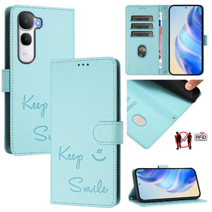 Smile Embossing RFID Leather Phone Case, For vivo X300 FE / S50 Pro mini 5G, For vivo X300s, For vivo Y21 5G 2026 / vivo Y05 4G, For vivo V70 FE 5G, For vivo X300 Ultra, For vivo X300 Pro 5G, For vivo X300 5G, For vivo Y31 5G Global                    ...