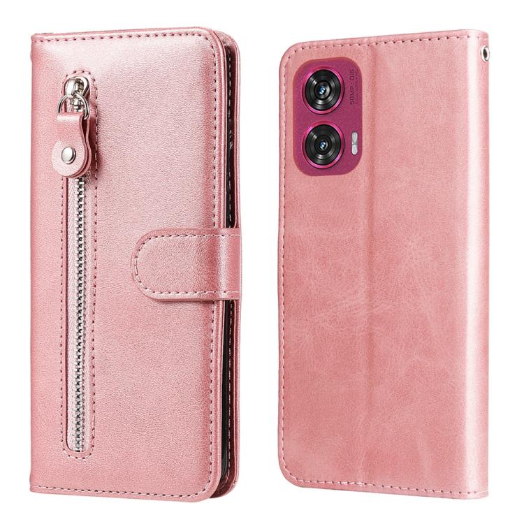 Fashion Calf Texture Zipper Leather Phone Case, For Motorola Edge 50 Ultra / X50 Ultra, For Motorola Edge 50 Fusion
