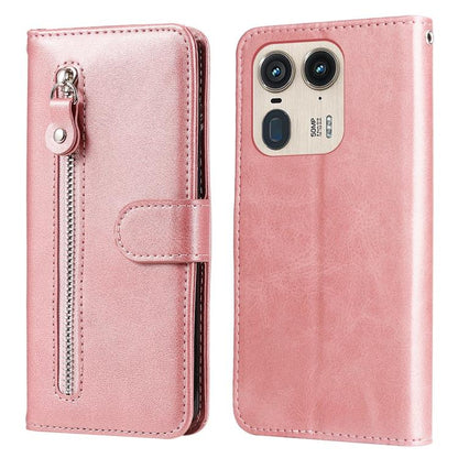 Fashion Calf Texture Zipper Leather Phone Case, For Motorola Edge 50 Ultra / X50 Ultra, For Motorola Edge 50 Fusion