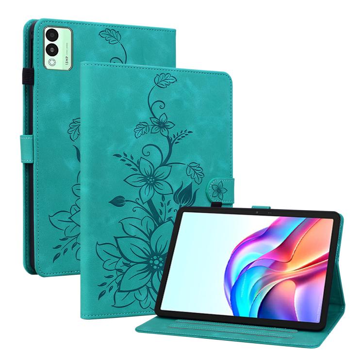 Lily Embossed Leather Tablet Case, For Tecno Megapad 2, For Tecno Megapad 11