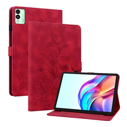 Lily Embossed Leather Tablet Case, For Tecno Megapad 2, For Tecno Megapad 11