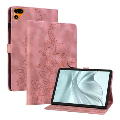 Lily Embossed Leather Tablet Case, For Tecno Megapad 2, For Tecno Megapad 11