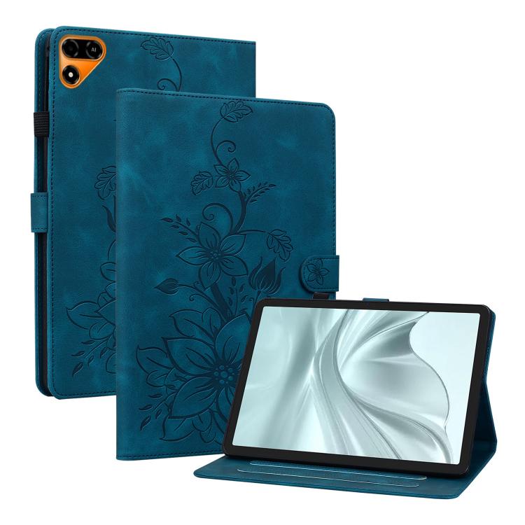 Lily Embossed Leather Tablet Case, For Tecno Megapad 2, For Tecno Megapad 11