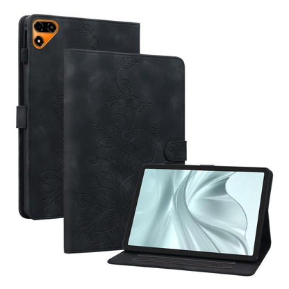 Lily Embossed Leather Tablet Case, For Tecno Megapad 2, For Tecno Megapad 11
