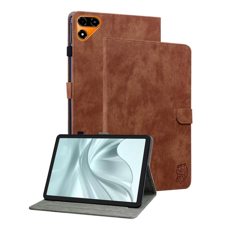 Tiger Pattern Flip Leather Tablet Case, For Tecno Megapad 2, For Tecno Megapad 11