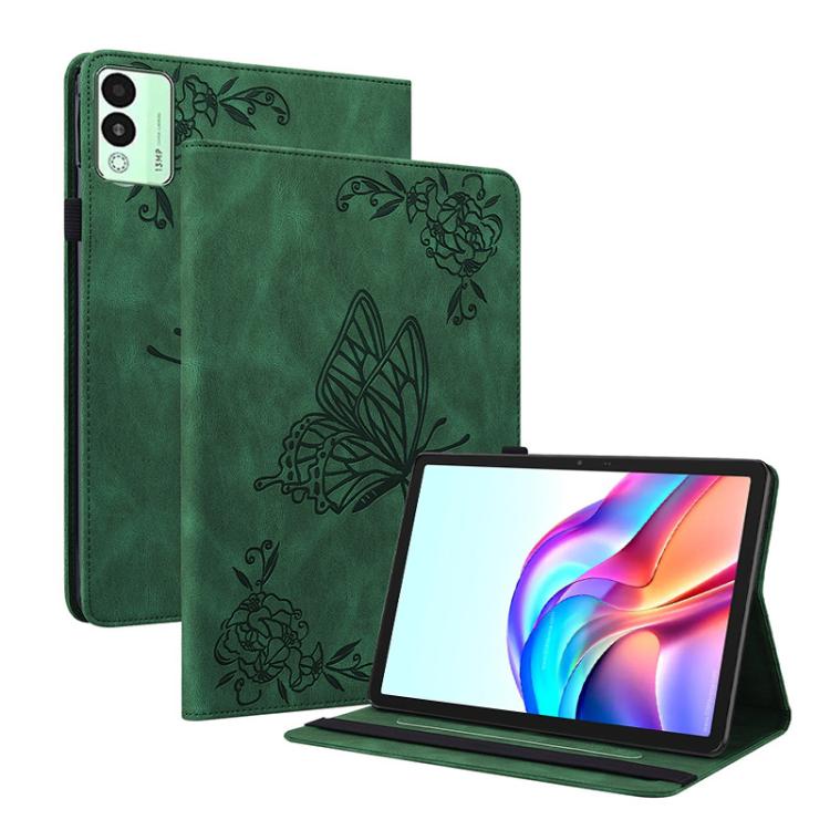 Butterfly Flower Embossed Leather Tablet Case, For Tecno Megapad 2, For Tecno Megapad 11
