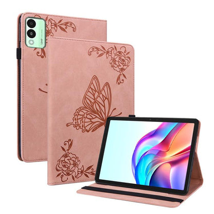 Butterfly Flower Embossed Leather Tablet Case, For Tecno Megapad 2, For Tecno Megapad 11