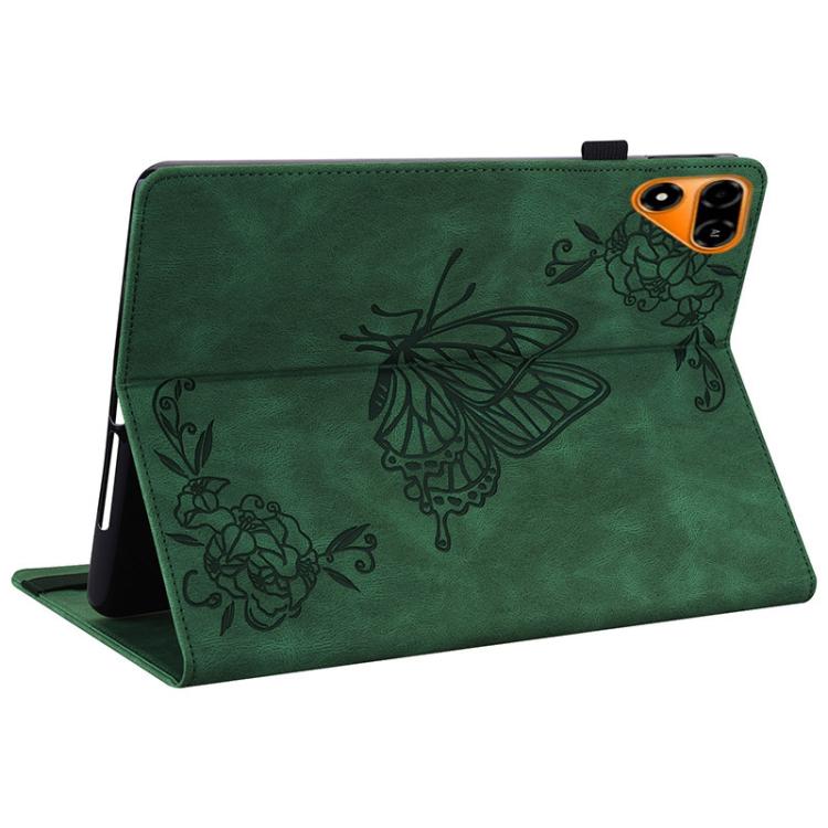 Butterfly Flower Embossed Leather Tablet Case, For Tecno Megapad 2, For Tecno Megapad 11