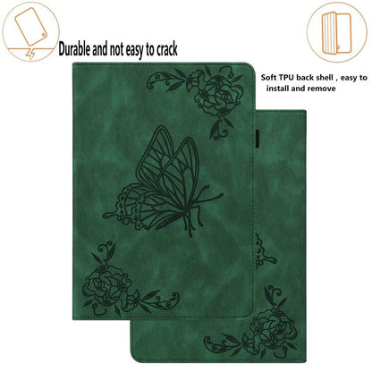 Butterfly Flower Embossed Leather Tablet Case, For Tecno Megapad 2, For Tecno Megapad 11