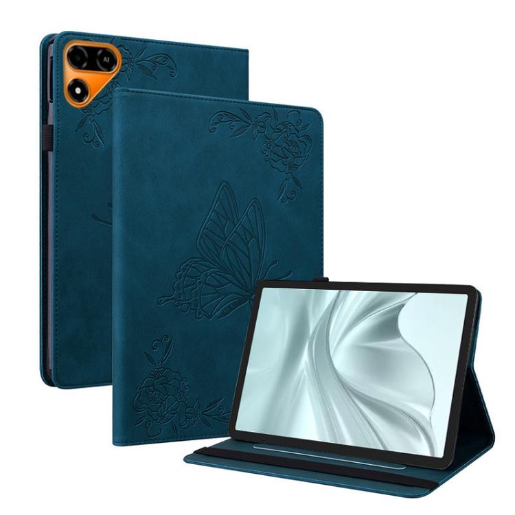 Butterfly Flower Embossed Leather Tablet Case, For Tecno Megapad 2, For Tecno Megapad 11