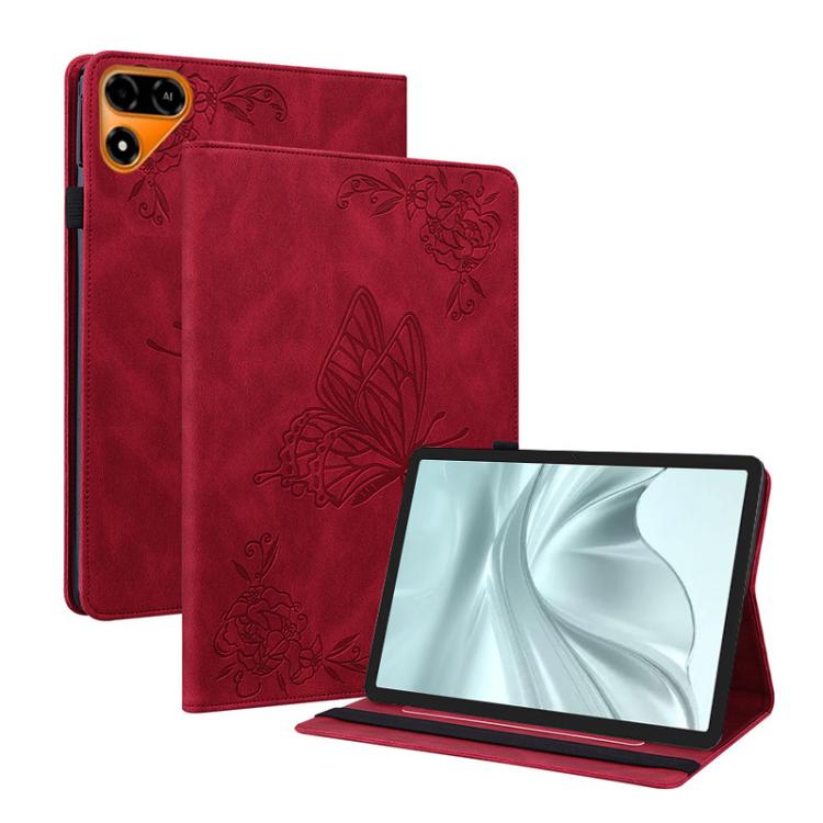 Butterfly Flower Embossed Leather Tablet Case, For Tecno Megapad 2, For Tecno Megapad 11