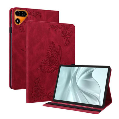 Butterfly Flower Embossed Leather Tablet Case, For Tecno Megapad 2, For Tecno Megapad 11