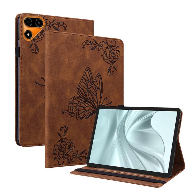 Butterfly Flower Embossed Leather Tablet Case, For Tecno Megapad 2, For Tecno Megapad 11