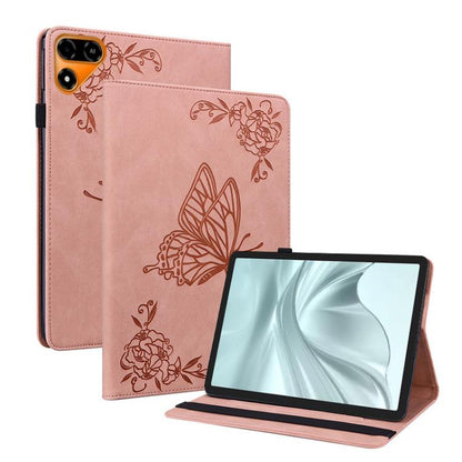 Butterfly Flower Embossed Leather Tablet Case, For Tecno Megapad 2, For Tecno Megapad 11