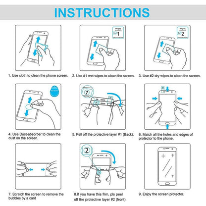 10pcs 0.26mm 9H 2.5D Tempered Glass Film, For Asus ROG Phone 9 FE