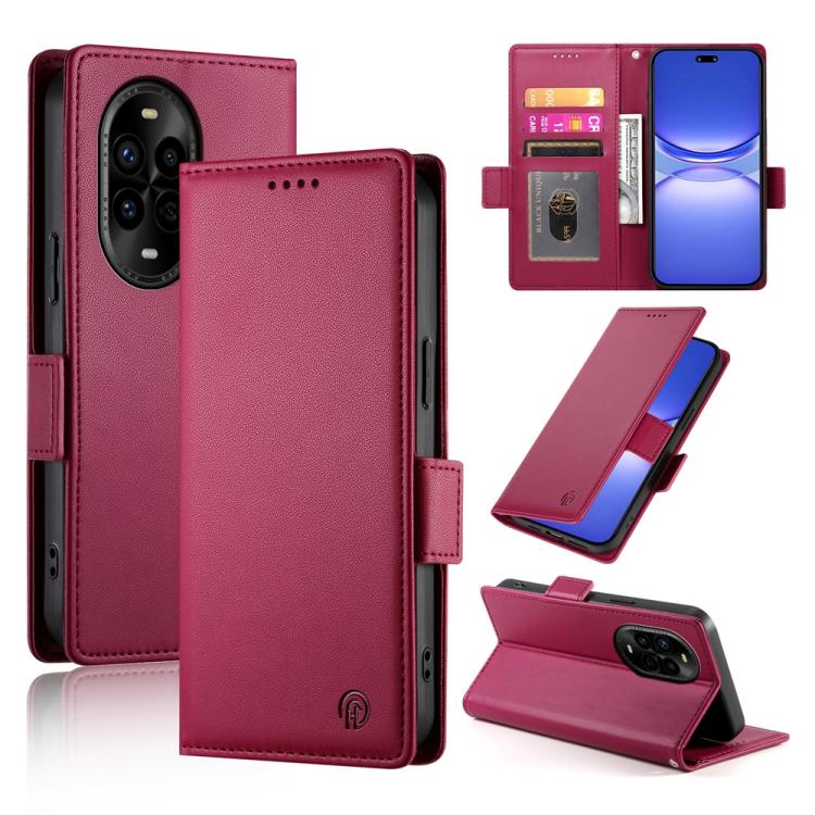 Side Buckle Magnetic Frosted Leather Phone Case, For Huawei Enjoy 90 / Enjoy 90 Plus / nova Y74, For Huawei nova 15 Pro / nova 15 Ultra, For Huawei Pura 80 Ultra 5G, For Huawei Pura 80 Pro 5G / Pura 80 Pro+ 5G, For Huawei Pura 80 5G                    ...