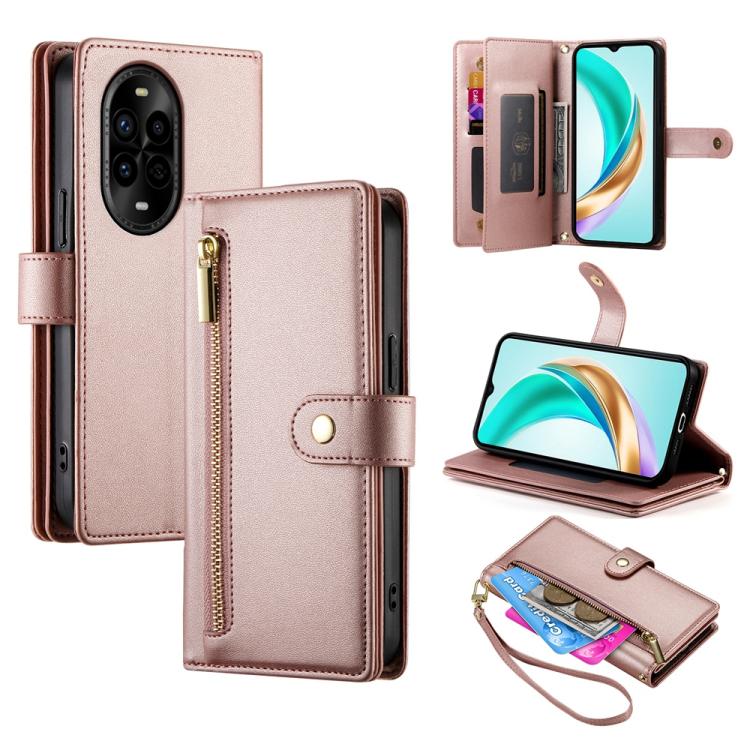 Nine Card-slot Zipper Wallet Bag Leather Phone Case, For Huawei Enjoy 90 / Enjoy 90 Plus / nova Y74, For Huawei Pura 80 Ultra 5G, For Huawei Pura 80 Pro 5G / Pura 80 Pro+ 5G, For Huawei Pura 80 5G, For Huawei nova 14 Ultra, For Huawei nova 14 Pro      ...