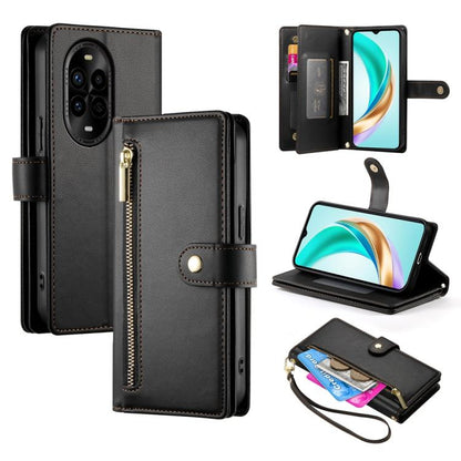 Nine Card-slot Zipper Wallet Bag Leather Phone Case, For Huawei Enjoy 90 / Enjoy 90 Plus / nova Y74, For Huawei Pura 80 Ultra 5G, For Huawei Pura 80 Pro 5G / Pura 80 Pro+ 5G, For Huawei Pura 80 5G, For Huawei nova 14 Ultra, For Huawei nova 14 Pro      ...