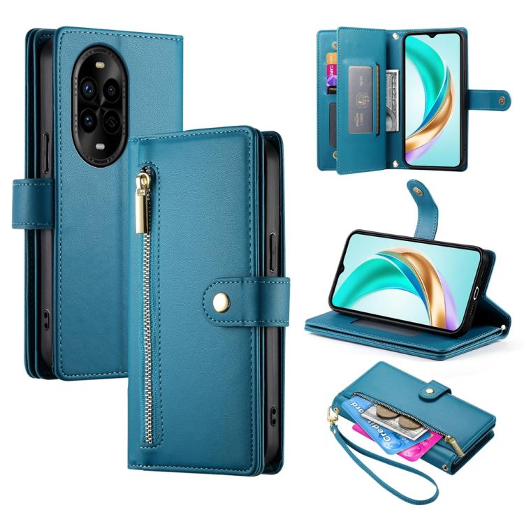 Nine Card-slot Zipper Wallet Bag Leather Phone Case, For Huawei Enjoy 90 / Enjoy 90 Plus / nova Y74, For Huawei Pura 80 Ultra 5G, For Huawei Pura 80 Pro 5G / Pura 80 Pro+ 5G, For Huawei Pura 80 5G, For Huawei nova 14 Ultra, For Huawei nova 14 Pro      ...