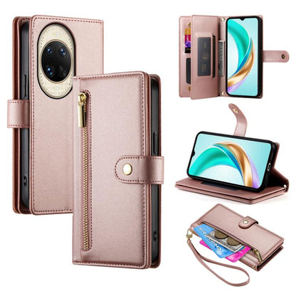 Nine Card-slot Zipper Wallet Bag Leather Phone Case, For Huawei Enjoy 90 / Enjoy 90 Plus / nova Y74, For Huawei Pura 80 Ultra 5G, For Huawei Pura 80 Pro 5G / Pura 80 Pro+ 5G, For Huawei Pura 80 5G, For Huawei nova 14 Ultra, For Huawei nova 14 Pro      ...
