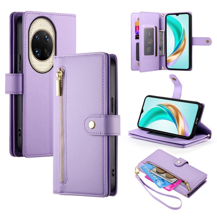 Nine Card-slot Zipper Wallet Bag Leather Phone Case, For Huawei Enjoy 90 / Enjoy 90 Plus / nova Y74, For Huawei Pura 80 Ultra 5G, For Huawei Pura 80 Pro 5G / Pura 80 Pro+ 5G, For Huawei Pura 80 5G, For Huawei nova 14 Ultra, For Huawei nova 14 Pro      ...