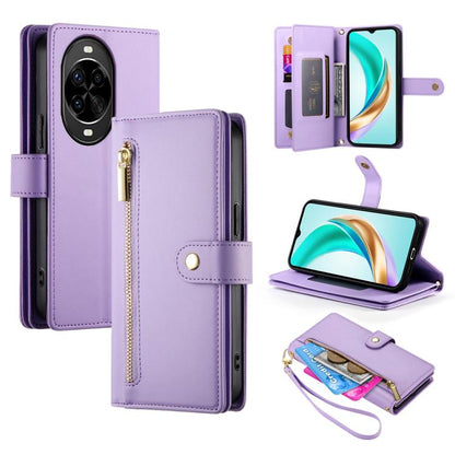 Nine Card-slot Zipper Wallet Bag Leather Phone Case, For Huawei Enjoy 90 / Enjoy 90 Plus / nova Y74, For Huawei Pura 80 Ultra 5G, For Huawei Pura 80 Pro 5G / Pura 80 Pro+ 5G, For Huawei Pura 80 5G, For Huawei nova 14 Ultra, For Huawei nova 14 Pro      ...