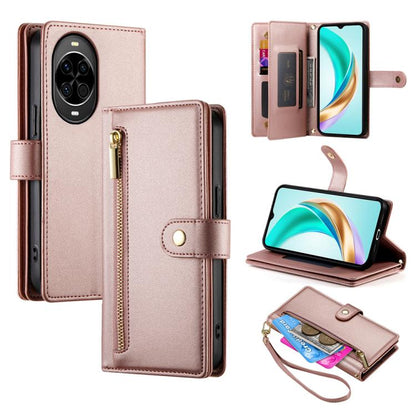 Nine Card-slot Zipper Wallet Bag Leather Phone Case, For Huawei Enjoy 90 / Enjoy 90 Plus / nova Y74, For Huawei Pura 80 Ultra 5G, For Huawei Pura 80 Pro 5G / Pura 80 Pro+ 5G, For Huawei Pura 80 5G, For Huawei nova 14 Ultra, For Huawei nova 14 Pro      ...