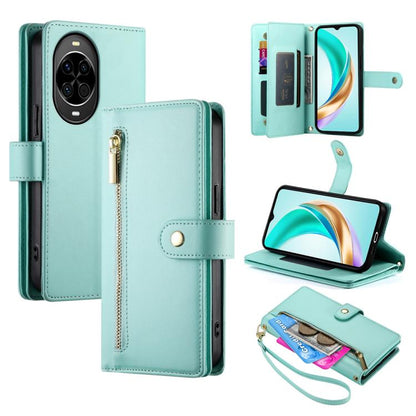 Nine Card-slot Zipper Wallet Bag Leather Phone Case, For Huawei Enjoy 90 / Enjoy 90 Plus / nova Y74, For Huawei Pura 80 Ultra 5G, For Huawei Pura 80 Pro 5G / Pura 80 Pro+ 5G, For Huawei Pura 80 5G, For Huawei nova 14 Ultra, For Huawei nova 14 Pro      ...