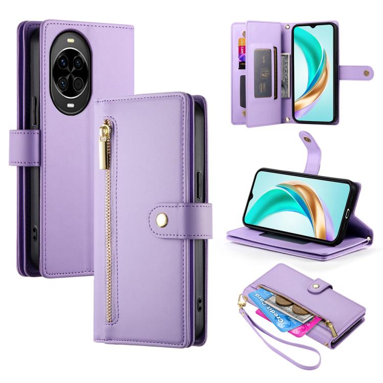 Nine Card-slot Zipper Wallet Bag Leather Phone Case, For Huawei Enjoy 90 / Enjoy 90 Plus / nova Y74, For Huawei Pura 80 Ultra 5G, For Huawei Pura 80 Pro 5G / Pura 80 Pro+ 5G, For Huawei Pura 80 5G, For Huawei nova 14 Ultra, For Huawei nova 14 Pro      ...