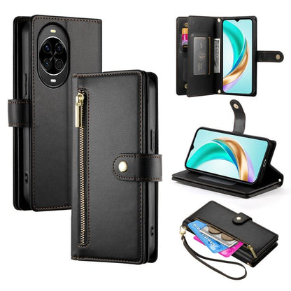 Nine Card-slot Zipper Wallet Bag Leather Phone Case, For Huawei Enjoy 90 / Enjoy 90 Plus / nova Y74, For Huawei Pura 80 Ultra 5G, For Huawei Pura 80 Pro 5G / Pura 80 Pro+ 5G, For Huawei Pura 80 5G, For Huawei nova 14 Ultra, For Huawei nova 14 Pro      ...
