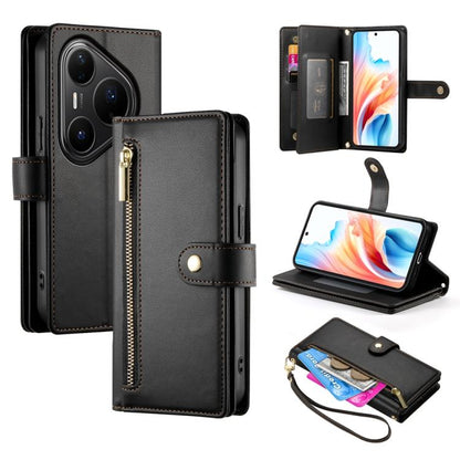 Nine Card-slot Zipper Wallet Bag Leather Phone Case, For Huawei Enjoy 90 / Enjoy 90 Plus / nova Y74, For Huawei Pura 80 Ultra 5G, For Huawei Pura 80 Pro 5G / Pura 80 Pro+ 5G, For Huawei Pura 80 5G, For Huawei nova 14 Ultra, For Huawei nova 14 Pro      ...