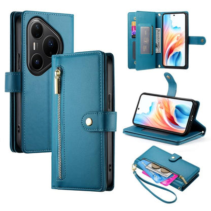 Nine Card-slot Zipper Wallet Bag Leather Phone Case, For Huawei Enjoy 90 / Enjoy 90 Plus / nova Y74, For Huawei Pura 80 Ultra 5G, For Huawei Pura 80 Pro 5G / Pura 80 Pro+ 5G, For Huawei Pura 80 5G, For Huawei nova 14 Ultra, For Huawei nova 14 Pro      ...