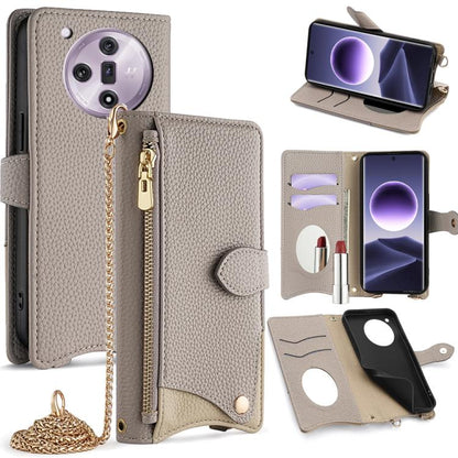 Crossbody Chain Fishtail Litchi Leather Phone Case, For OPPO Find X9, For OPPO F31 5G, For OPPO Find X9 Pro, For OPPO K13 Turbo Pro 5G, For OPPO Reno14 F 5G, For OPPO A5x 5G / A3 4G / 5G / A3x 4G / 5G, For OPPO Find X8s+, For OPPO Find X8s             ...