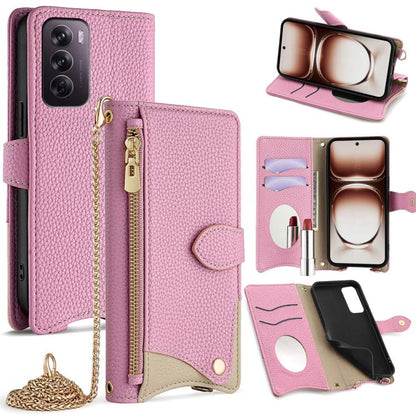 Crossbody Chain Fishtail Litchi Leather Phone Case, For OPPO Find X9, For OPPO F31 5G, For OPPO Find X9 Pro, For OPPO K13 Turbo Pro 5G, For OPPO Reno14 F 5G, For OPPO A5x 5G / A3 4G / 5G / A3x 4G / 5G, For OPPO Find X8s+, For OPPO Find X8s             ...