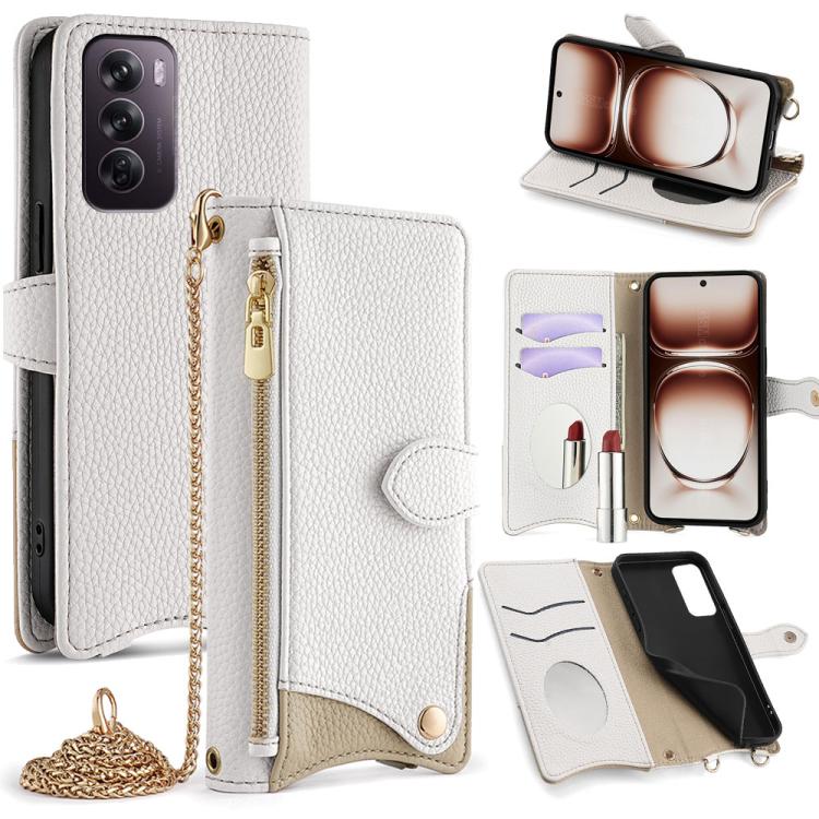 Crossbody Chain Fishtail Litchi Leather Phone Case, For OPPO Find X9, For OPPO F31 5G, For OPPO Find X9 Pro, For OPPO K13 Turbo Pro 5G, For OPPO Reno14 F 5G, For OPPO A5x 5G / A3 4G / 5G / A3x 4G / 5G, For OPPO Find X8s+, For OPPO Find X8s             ...