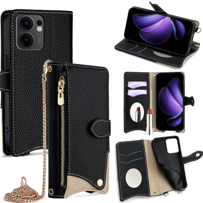 Crossbody Chain Fishtail Litchi Leather Phone Case, For OPPO Find X9, For OPPO F31 5G, For OPPO Find X9 Pro, For OPPO K13 Turbo Pro 5G, For OPPO Reno14 F 5G, For OPPO A5x 5G / A3 4G / 5G / A3x 4G / 5G, For OPPO Find X8s+, For OPPO Find X8s             ...