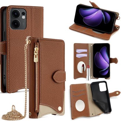 Crossbody Chain Fishtail Litchi Leather Phone Case, For OPPO Find X9, For OPPO F31 5G, For OPPO Find X9 Pro, For OPPO K13 Turbo Pro 5G, For OPPO Reno14 F 5G, For OPPO A5x 5G / A3 4G / 5G / A3x 4G / 5G, For OPPO Find X8s+, For OPPO Find X8s             ...