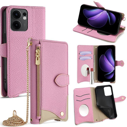 Crossbody Chain Fishtail Litchi Leather Phone Case, For OPPO Find X9, For OPPO F31 5G, For OPPO Find X9 Pro, For OPPO K13 Turbo Pro 5G, For OPPO Reno14 F 5G, For OPPO A5x 5G / A3 4G / 5G / A3x 4G / 5G, For OPPO Find X8s+, For OPPO Find X8s             ...