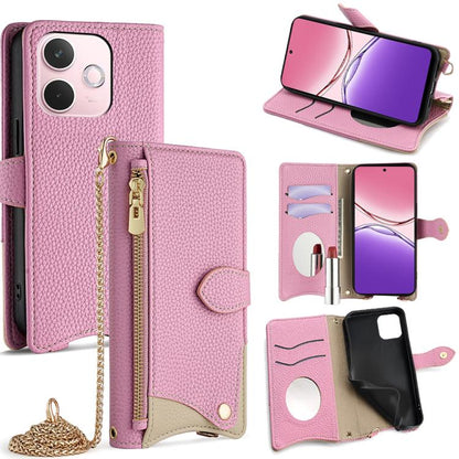 Crossbody Chain Fishtail Litchi Leather Phone Case, For OPPO Find X9, For OPPO F31 5G, For OPPO Find X9 Pro, For OPPO K13 Turbo Pro 5G, For OPPO Reno14 F 5G, For OPPO A5x 5G / A3 4G / 5G / A3x 4G / 5G, For OPPO Find X8s+, For OPPO Find X8s             ...