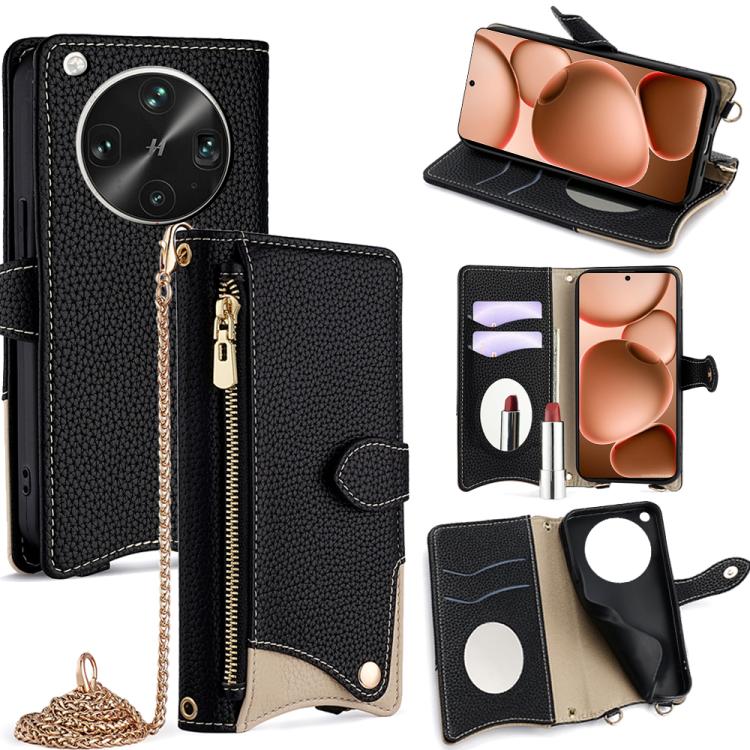 Crossbody Chain Fishtail Litchi Leather Phone Case, For OPPO Find X9, For OPPO F31 5G, For OPPO Find X9 Pro, For OPPO K13 Turbo Pro 5G, For OPPO Reno14 F 5G, For OPPO A5x 5G / A3 4G / 5G / A3x 4G / 5G, For OPPO Find X8s+, For OPPO Find X8s             ...