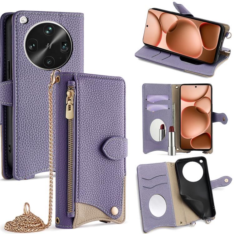 Crossbody Chain Fishtail Litchi Leather Phone Case, For OPPO Find X9, For OPPO F31 5G, For OPPO Find X9 Pro, For OPPO K13 Turbo Pro 5G, For OPPO Reno14 F 5G, For OPPO A5x 5G / A3 4G / 5G / A3x 4G / 5G, For OPPO Find X8s+, For OPPO Find X8s             ...