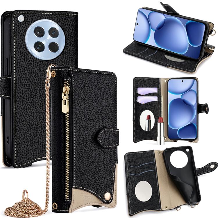 Crossbody Chain Fishtail Litchi Leather Phone Case, For OPPO Find X9, For OPPO F31 5G, For OPPO Find X9 Pro, For OPPO K13 Turbo Pro 5G, For OPPO Reno14 F 5G, For OPPO A5x 5G / A3 4G / 5G / A3x 4G / 5G, For OPPO Find X8s+, For OPPO Find X8s             ...