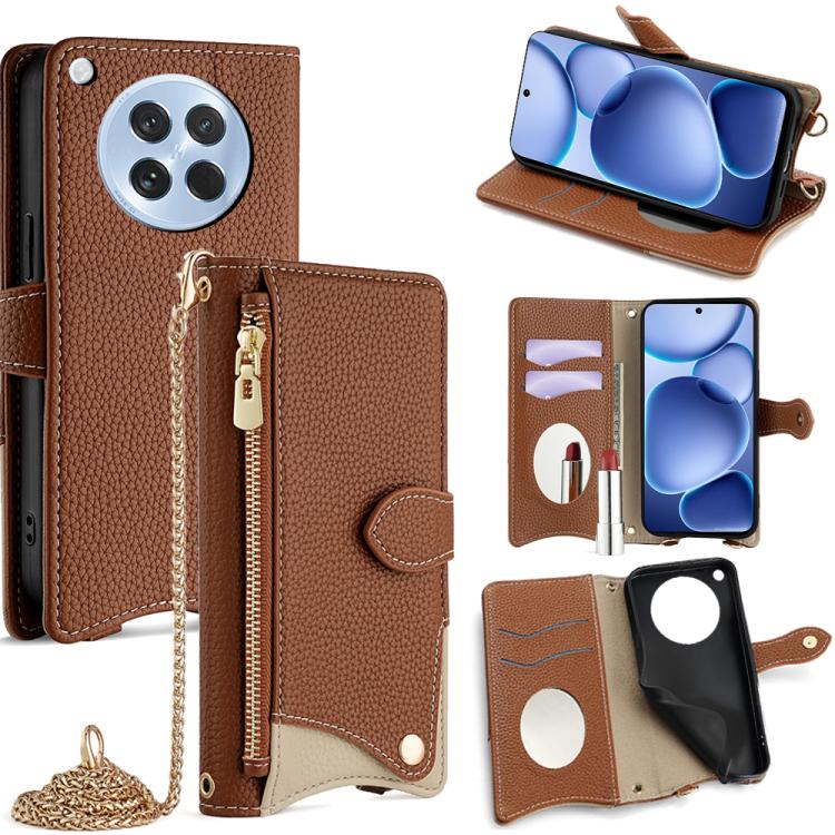Crossbody Chain Fishtail Litchi Leather Phone Case, For OPPO Find X9, For OPPO F31 5G, For OPPO Find X9 Pro, For OPPO K13 Turbo Pro 5G, For OPPO Reno14 F 5G, For OPPO A5x 5G / A3 4G / 5G / A3x 4G / 5G, For OPPO Find X8s+, For OPPO Find X8s             ...