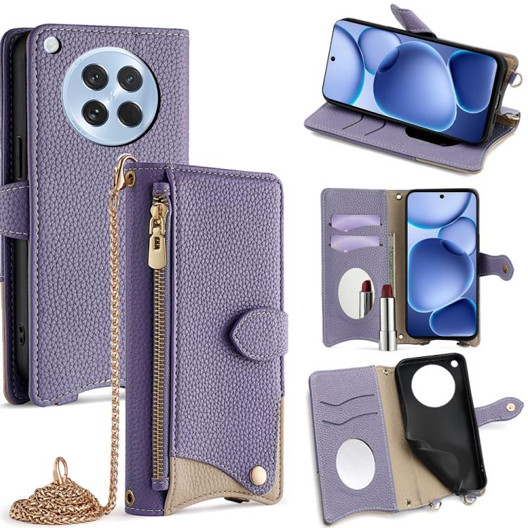 Crossbody Chain Fishtail Litchi Leather Phone Case, For OPPO Find X9, For OPPO F31 5G, For OPPO Find X9 Pro, For OPPO K13 Turbo Pro 5G, For OPPO Reno14 F 5G, For OPPO A5x 5G / A3 4G / 5G / A3x 4G / 5G, For OPPO Find X8s+, For OPPO Find X8s             ...