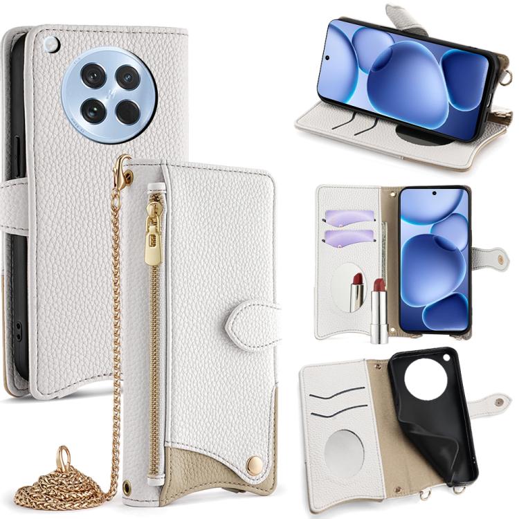 Crossbody Chain Fishtail Litchi Leather Phone Case, For OPPO Find X9, For OPPO F31 5G, For OPPO Find X9 Pro, For OPPO K13 Turbo Pro 5G, For OPPO Reno14 F 5G, For OPPO A5x 5G / A3 4G / 5G / A3x 4G / 5G, For OPPO Find X8s+, For OPPO Find X8s             ...