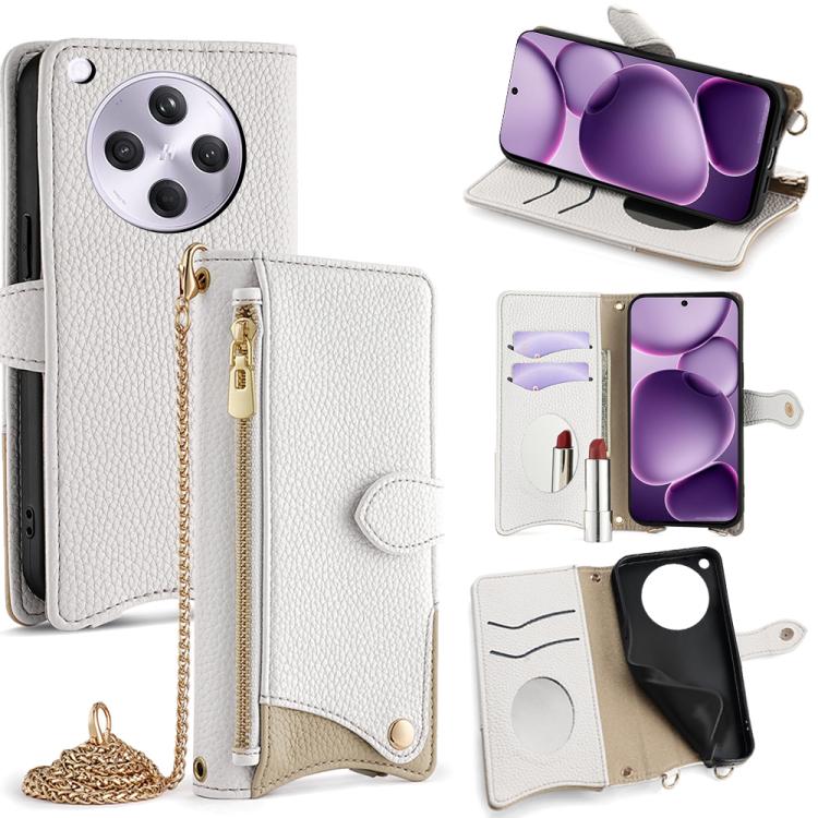 Crossbody Chain Fishtail Litchi Leather Phone Case, For OPPO Find X9, For OPPO F31 5G, For OPPO Find X9 Pro, For OPPO K13 Turbo Pro 5G, For OPPO Reno14 F 5G, For OPPO A5x 5G / A3 4G / 5G / A3x 4G / 5G, For OPPO Find X8s+, For OPPO Find X8s             ...